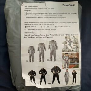 Silver Sauna Sweat Suit for Men